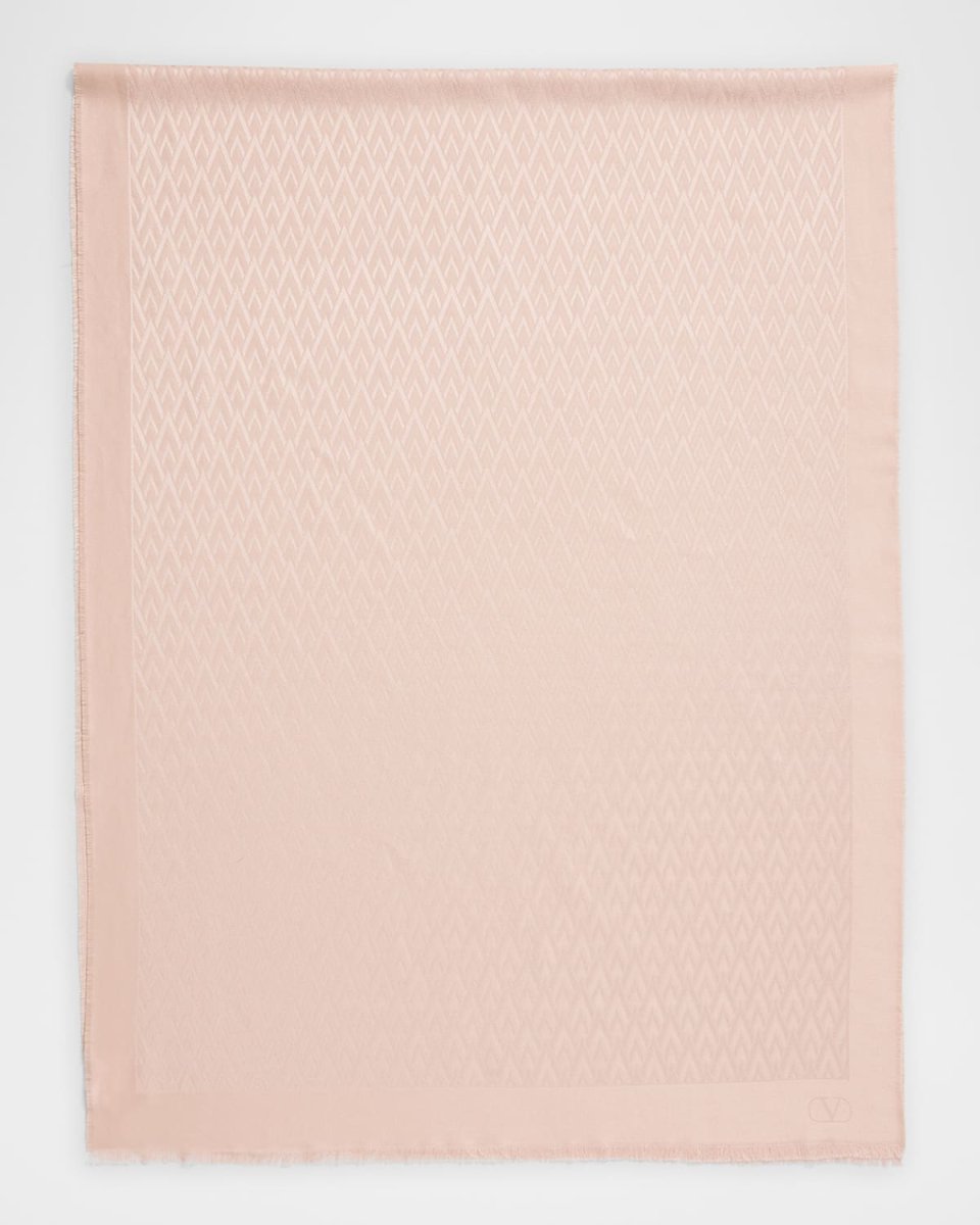 Monogram Silk Blend Scarf